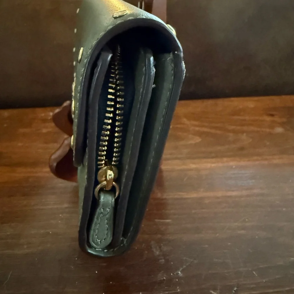 Coach Leather Rivet Slim Envelope Wallet - Picture 3 of 13